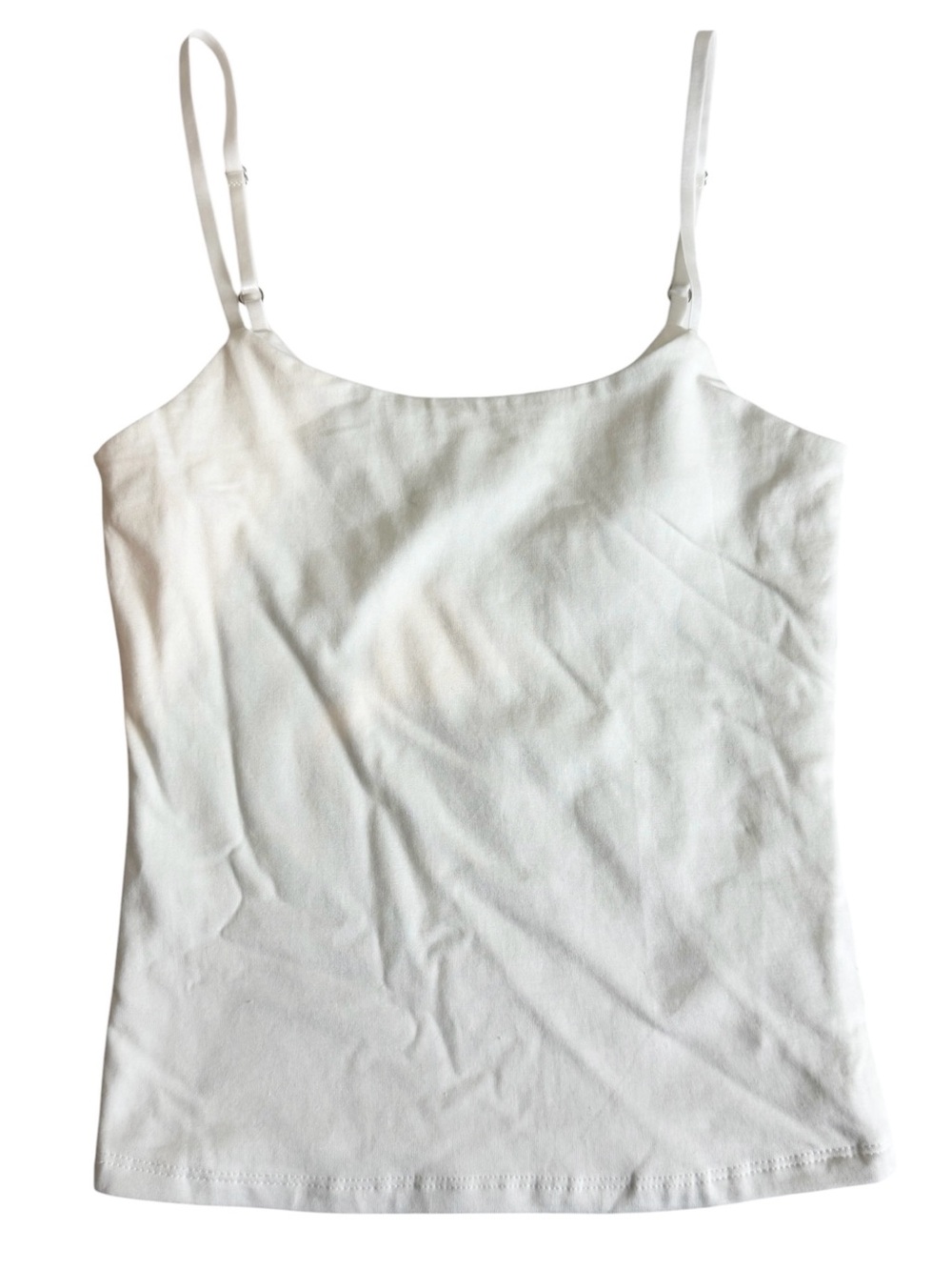 Pink Rose White Modal Blend White Cami Top Size Juniors S NWT